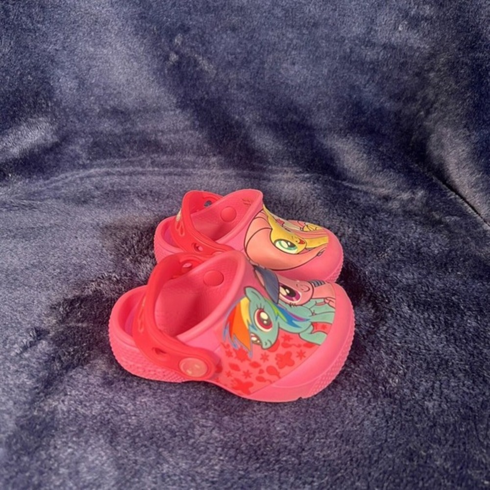 My Little Pony Crocs Pink Children‎ Size 4 - Picture 5 of 9